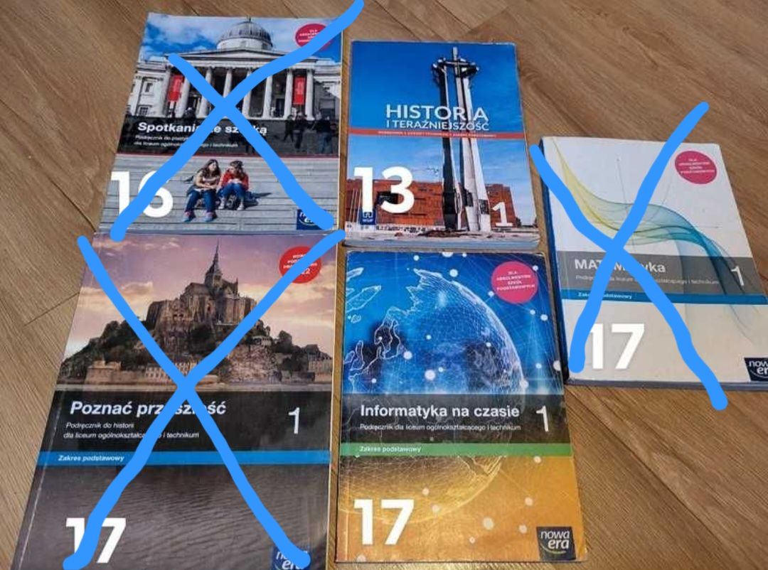 Ksiażki do klasy 1 Technikum lub liceum