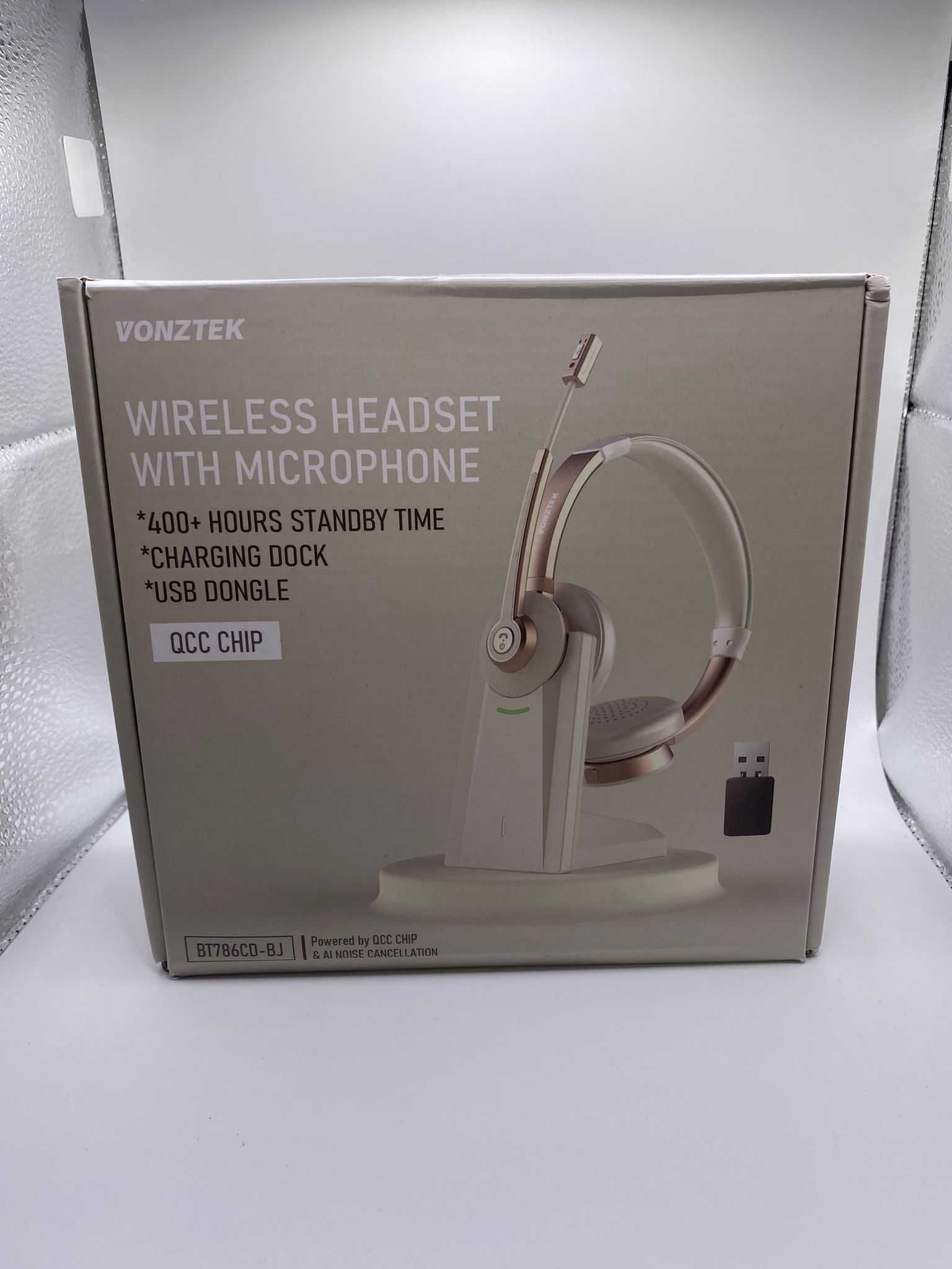 Vonztek Zestaw Słuchawkowy Bluetooth z Mikrofonem -