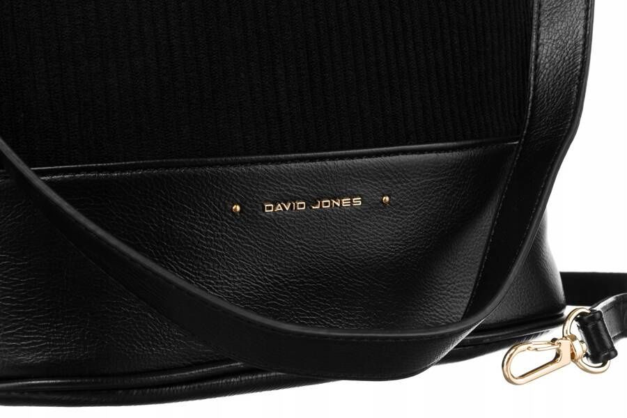 torba damska ze skóry ekologicznej z odpinanym paskiem - david jones