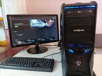 Игровой 8 core, Asus GTX 1050, 16ГБ, 256 ssd+nvme+2ТБ, Samsung 24" FHD