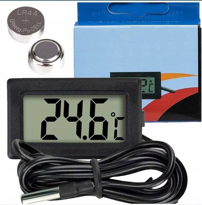 Nowy Termometr elektroniczny  z sondą do akwarium terrarium mieszkania