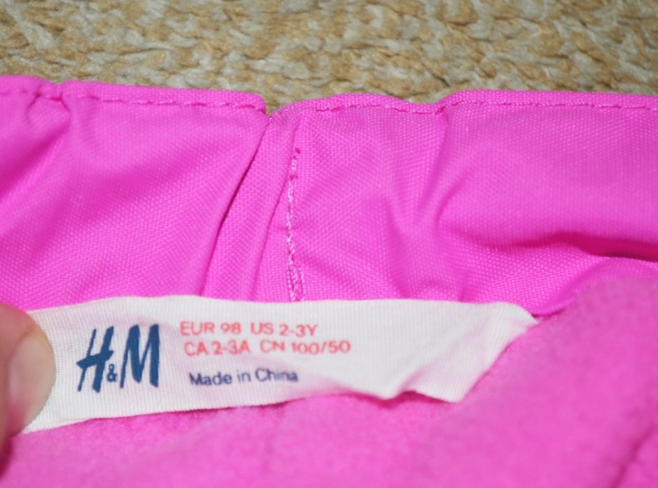 Термо брюки H&M р. 2-3 года 98 см Германия