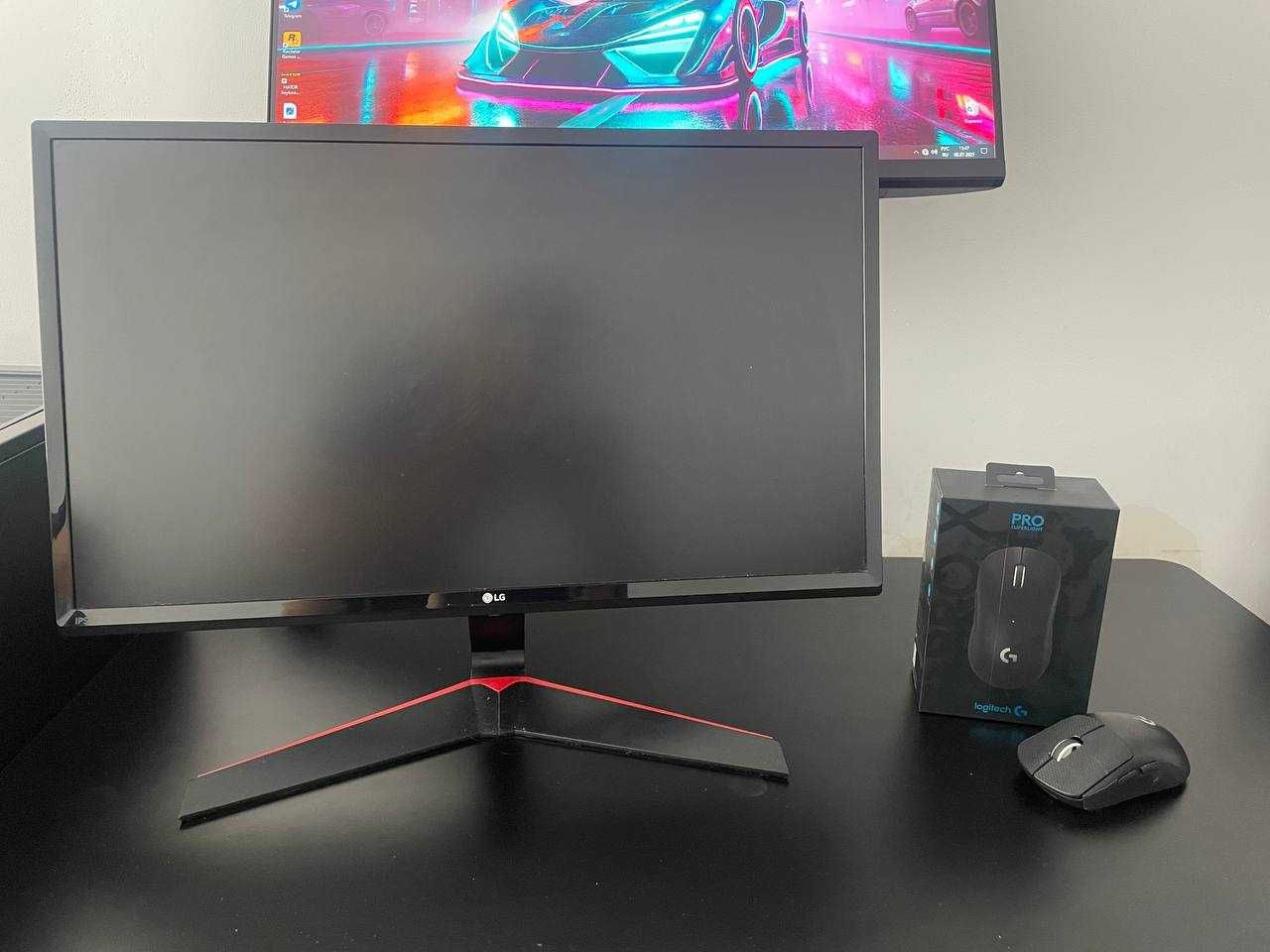 Gamingowy PC +2 monitory(180/75hz) + biurko +Logitech superlight