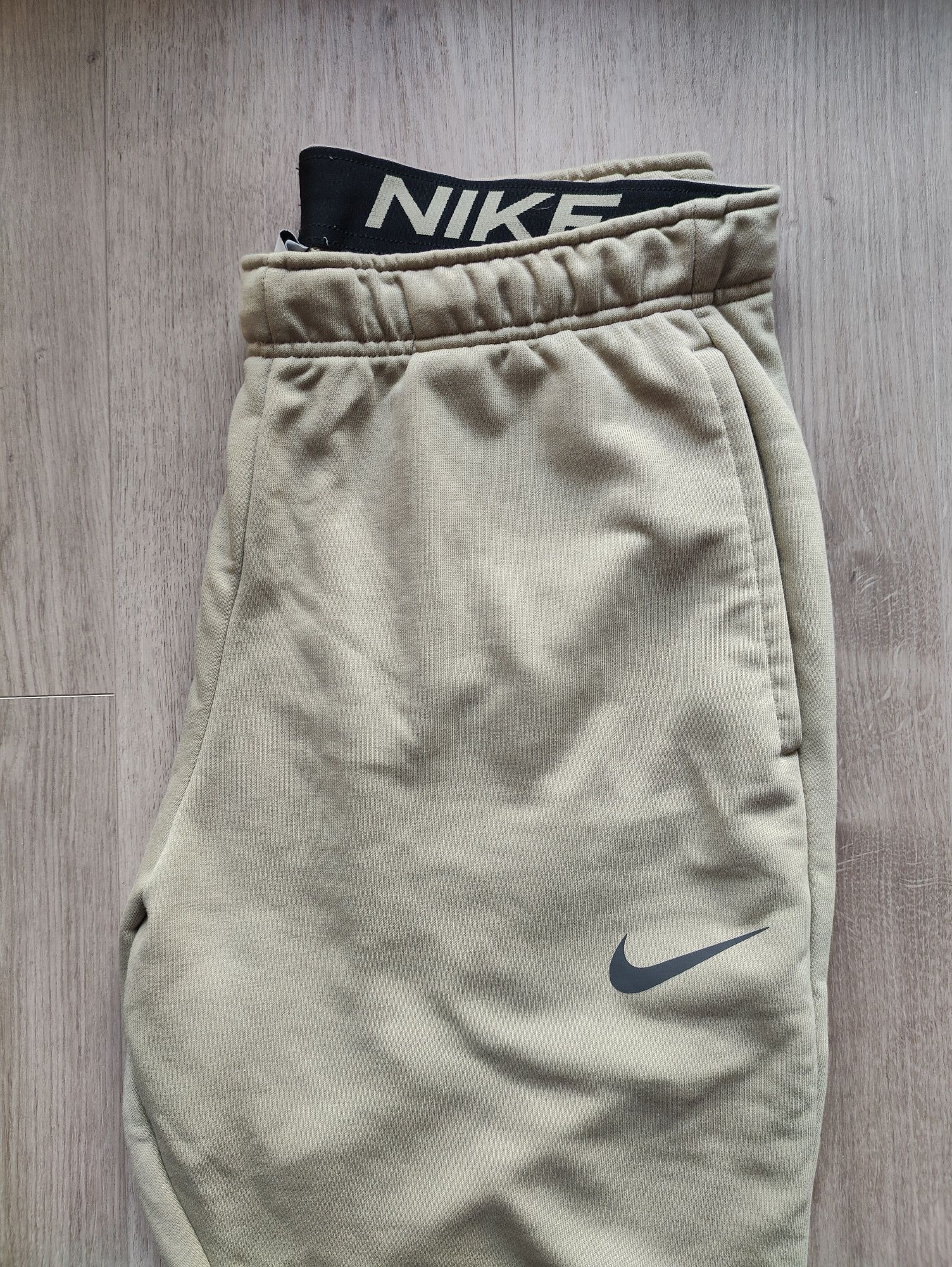 Nike spodnie dres olive oliwkowe