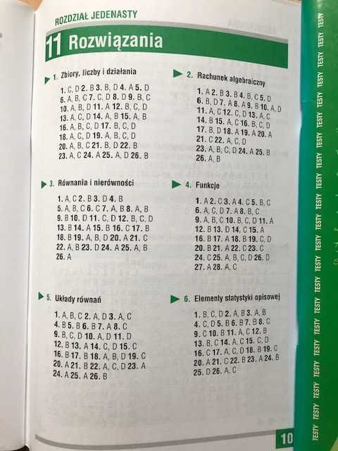 Matematyka  zbiór testów kl 2,3 gimnazjum