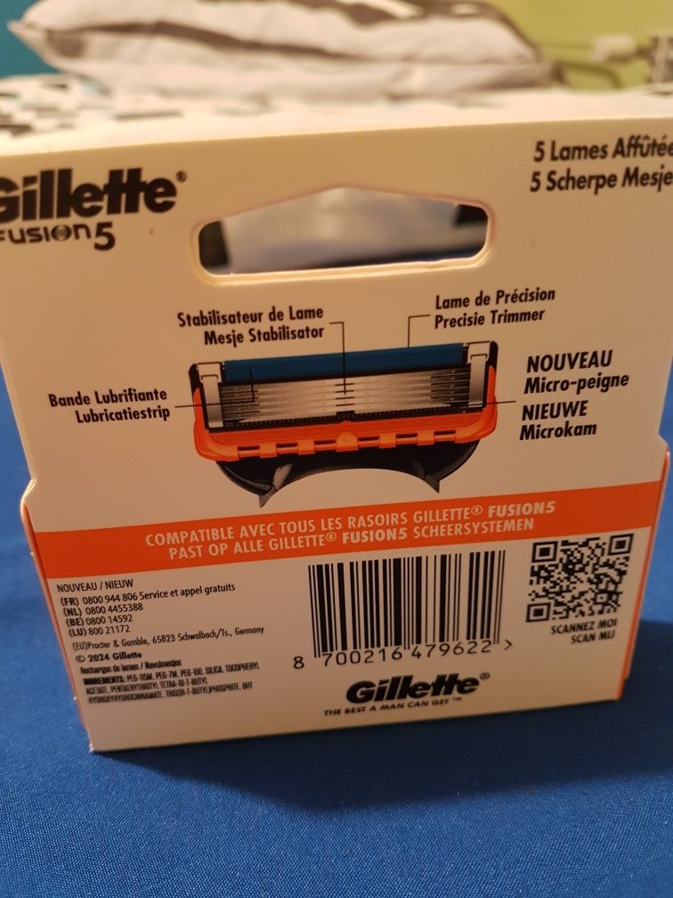 Gillette nożyki,ostrza,zapasy