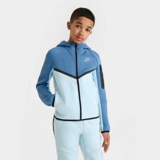 ОРИГІНАЛ! Кофта Nike Tech Fleece Fz Wr Blue M L XL Kids | HV5867-474