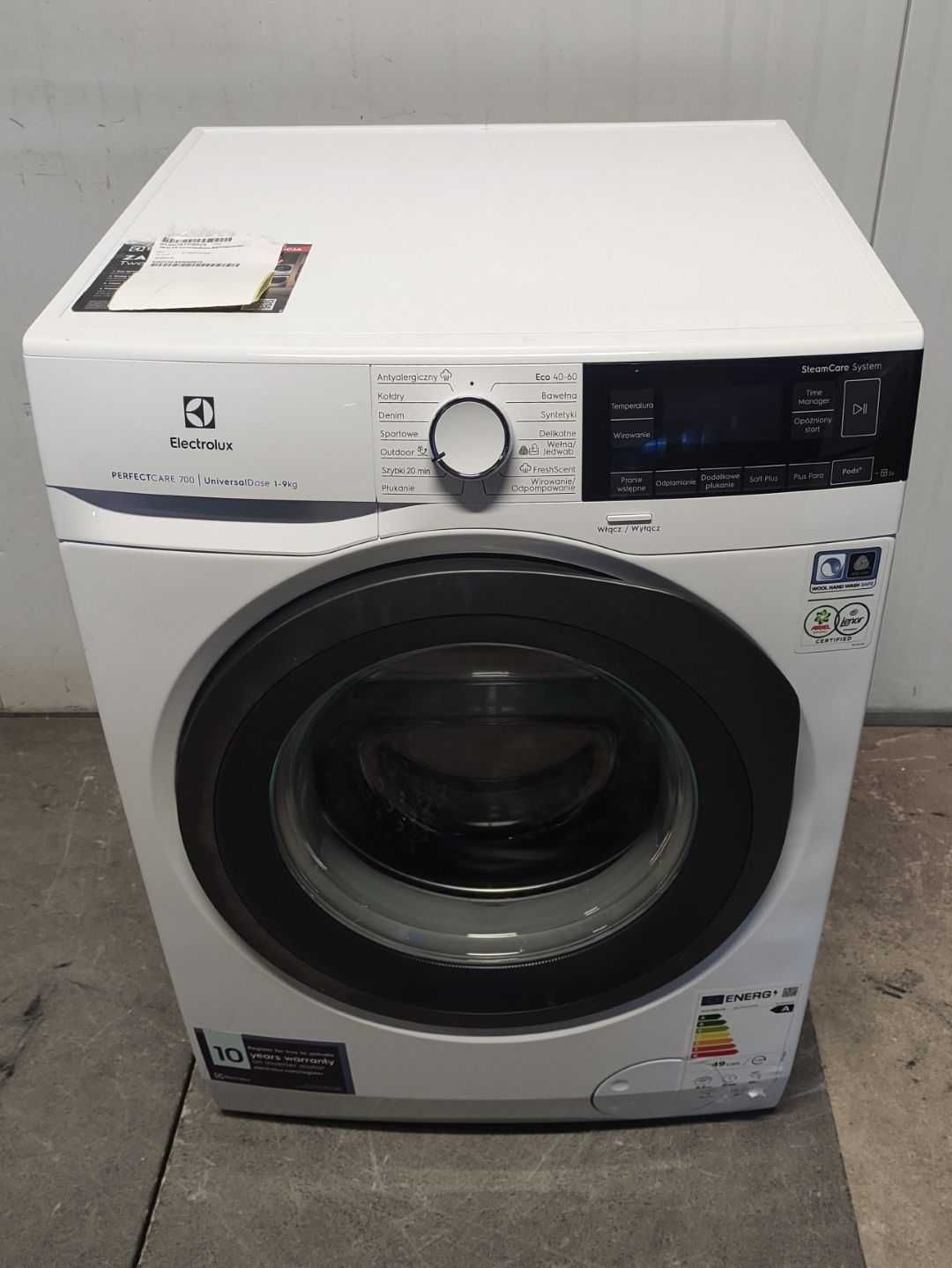 Pralka Electrolux EW7FN349PSP 9kg 1400obr Biała OUTLET 15DG34