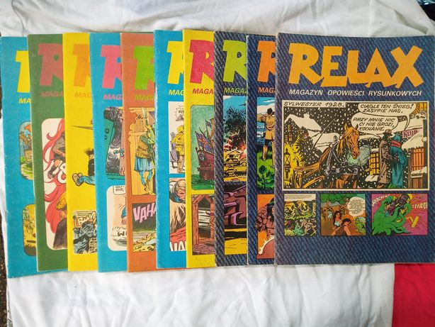 Pakiet komiksów Relax 1-10 z 1978 wydanie I