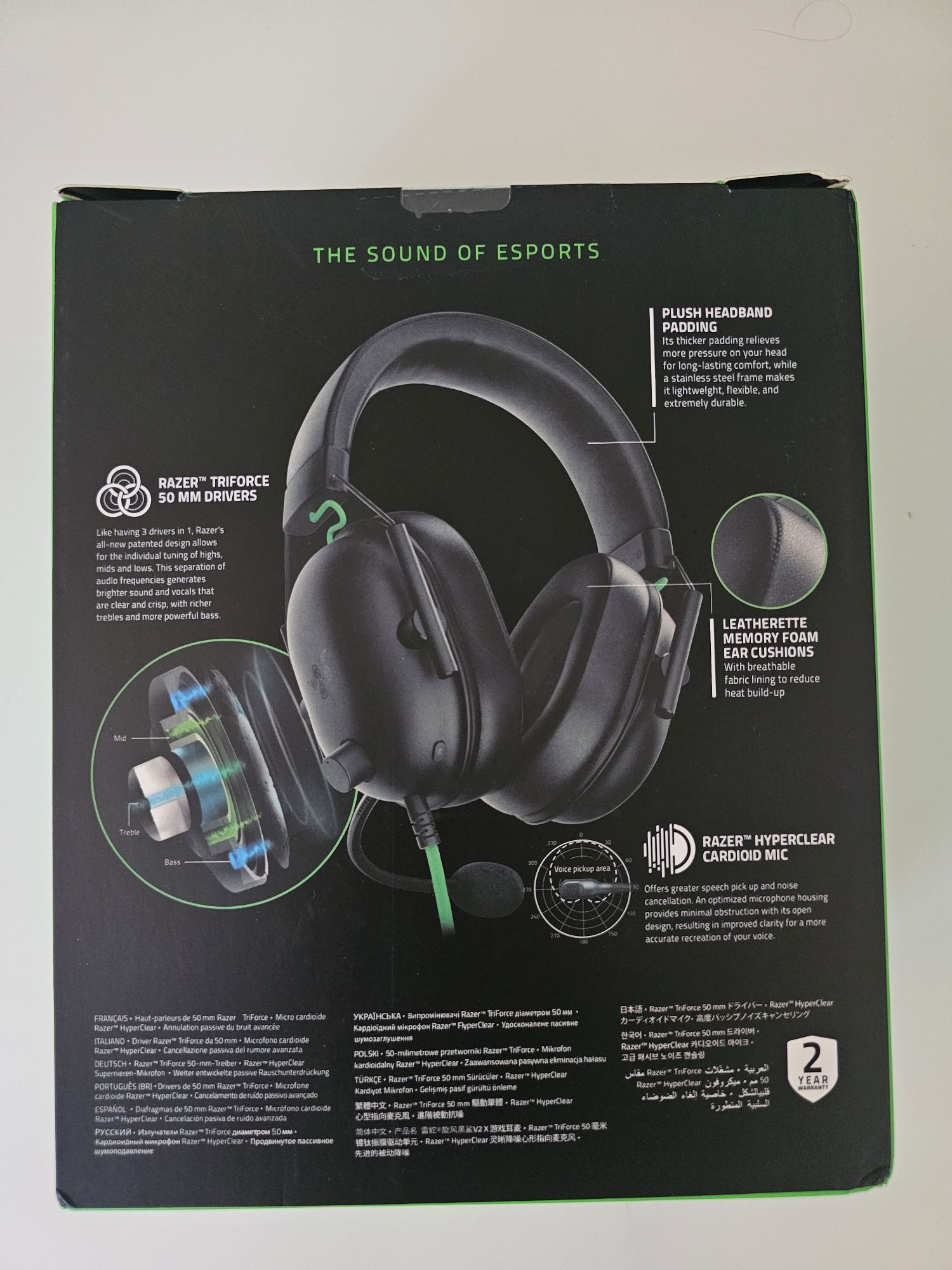 Навушники Razer Blackshark V2 X Оригінал Запаковані