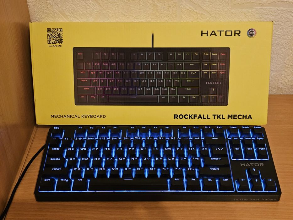 Механічна клавиатура Hator Rockfall TKL Mecha Pink