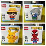 Legos Novos - Luffy, One Piece, Naruto, Pokemon, Pikachu, Spider Man