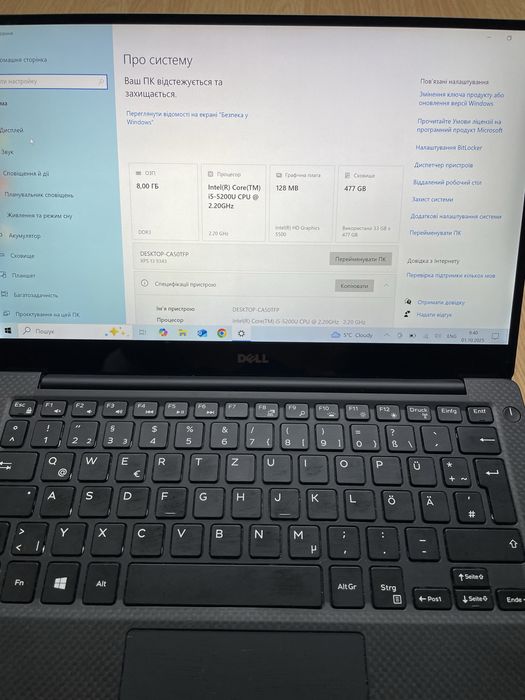 laptop. Dell XPS  P54G. 13.5”LCD QHD+