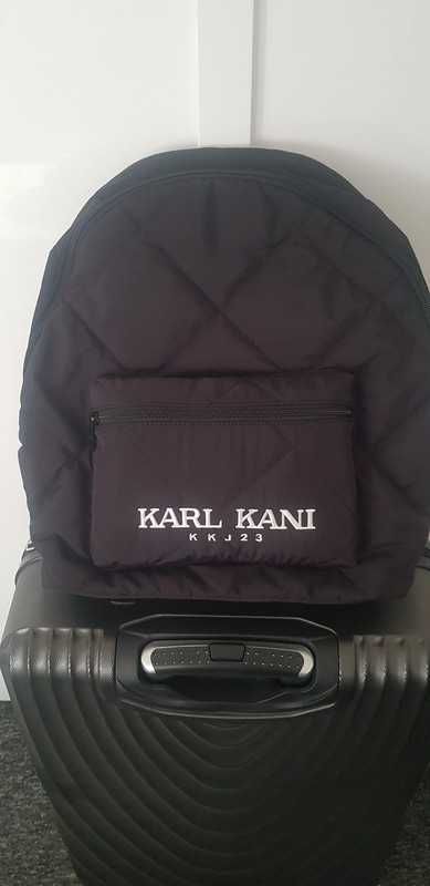 Karl Kani - plecak - czarny signature Quilted