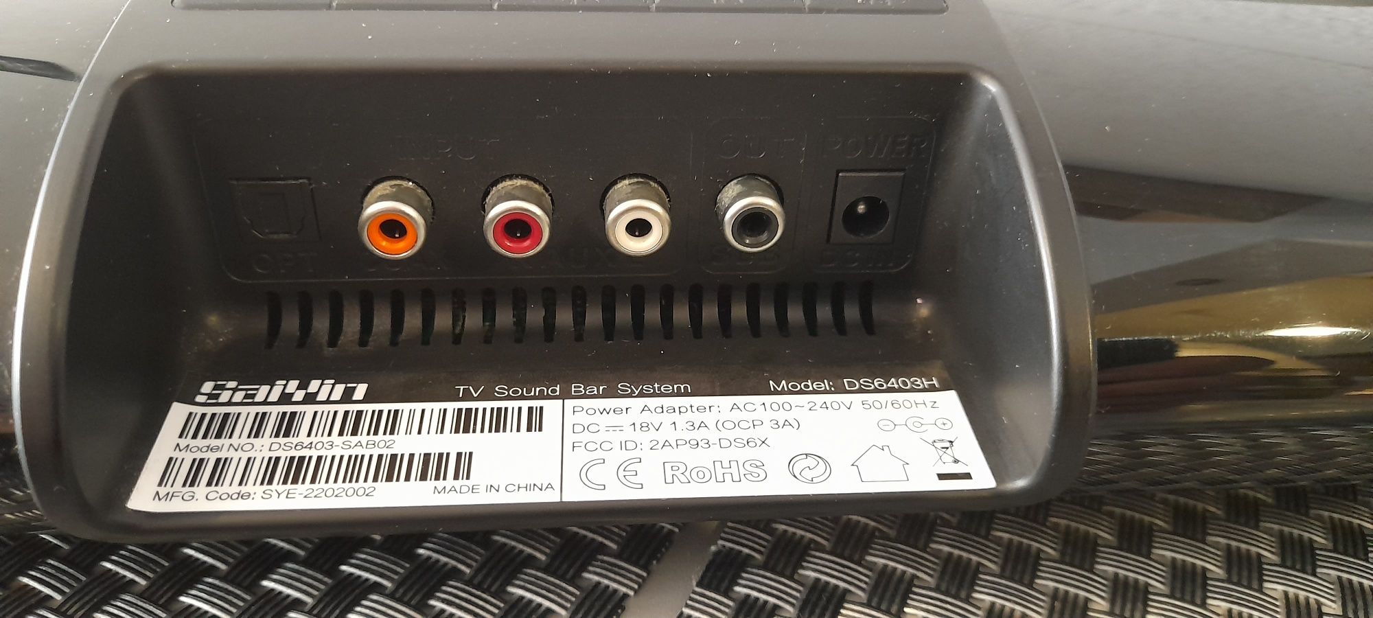 Soundbar SaiYin DS6403H