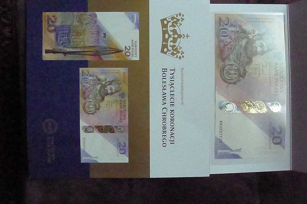 Banknot kolekc 20 zł 2025 r. Tysiąclecie Koronacji Bolesława Chrobrego