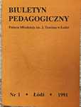 Biuletyn Pedagogiczny Pałacu Młodzieży im. J. Tuwima w Łodzi