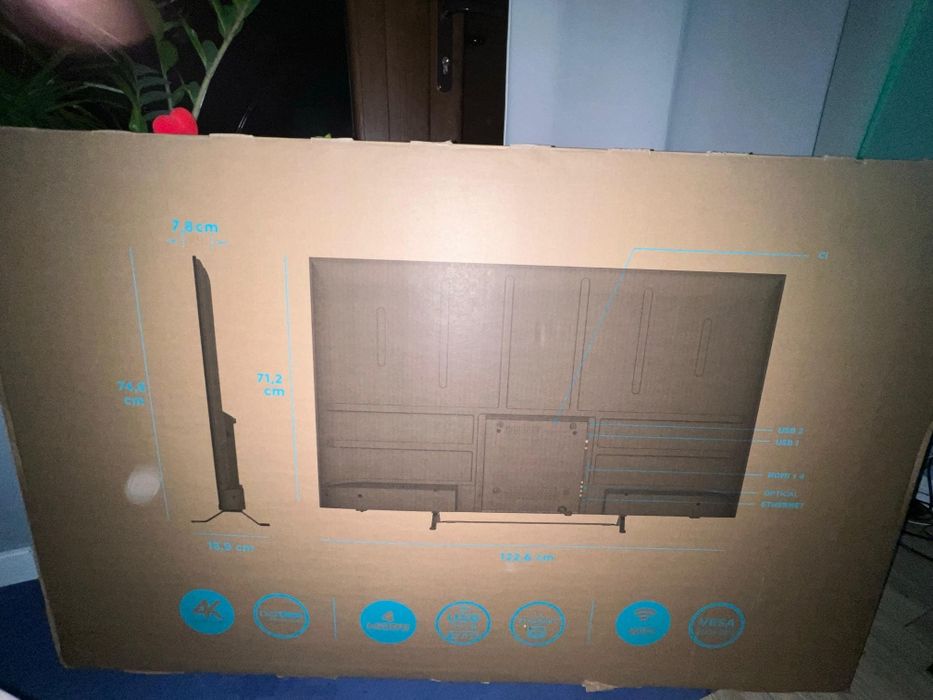 Świetna okazja Nowy Telewizor 55 cali QILIVE  QLED, Google TV, 4K- gw.