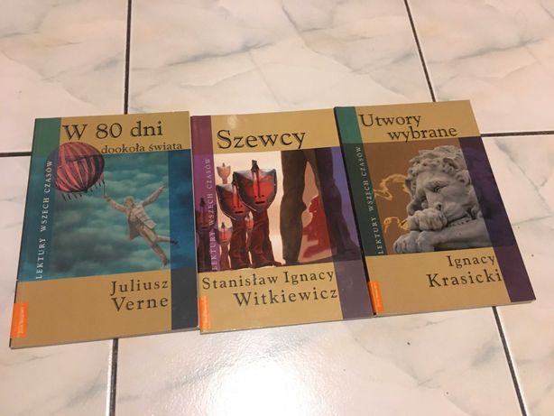 Lektury szkolne i opowiadania - Verne, Witkiewicz, Krasicki