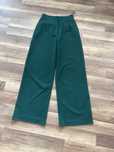 Zielone spodnie Zara 34/XS szeroka nogawka