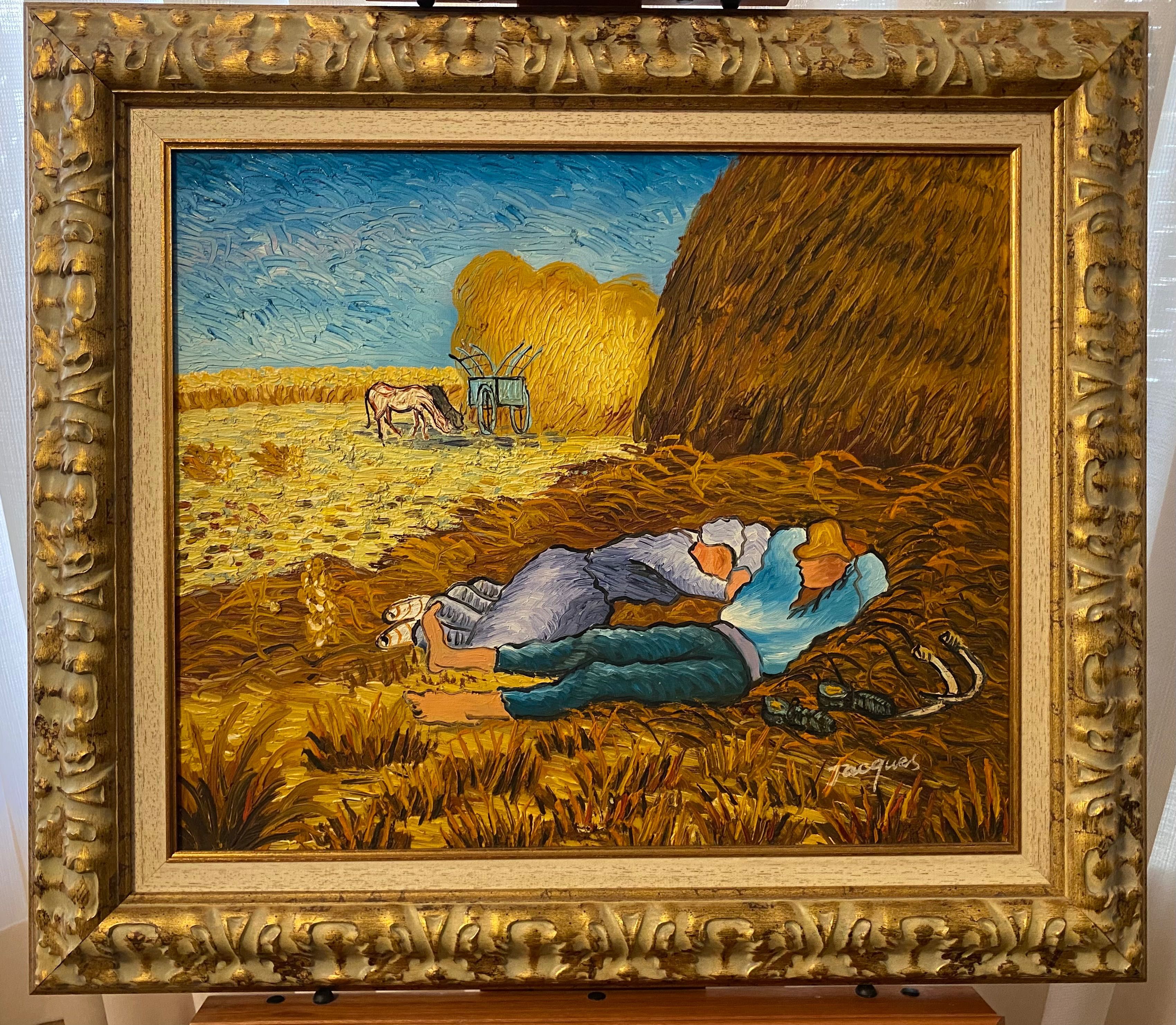 Quadro a óleo, reprodução pintura Van Gogh