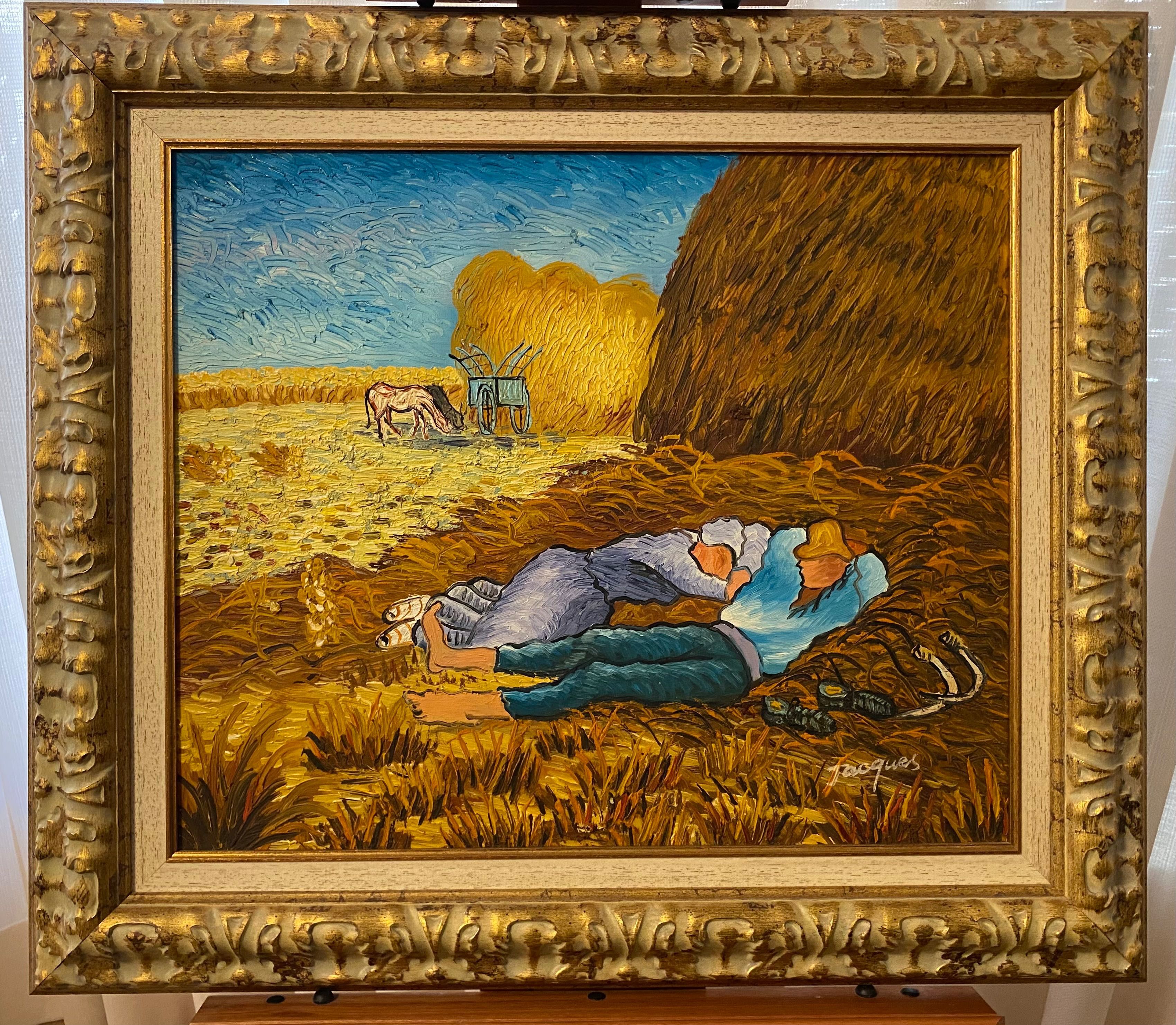 Quadro a óleo, reprodução pintura Van Gogh