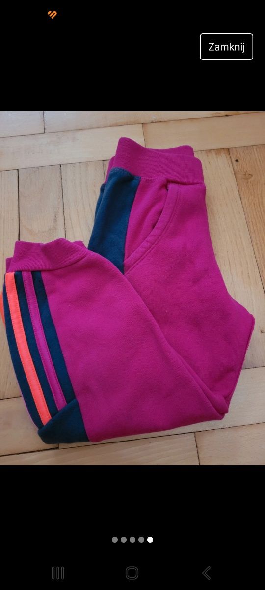 Spodnie dresowe dla dziewczynki Adidas