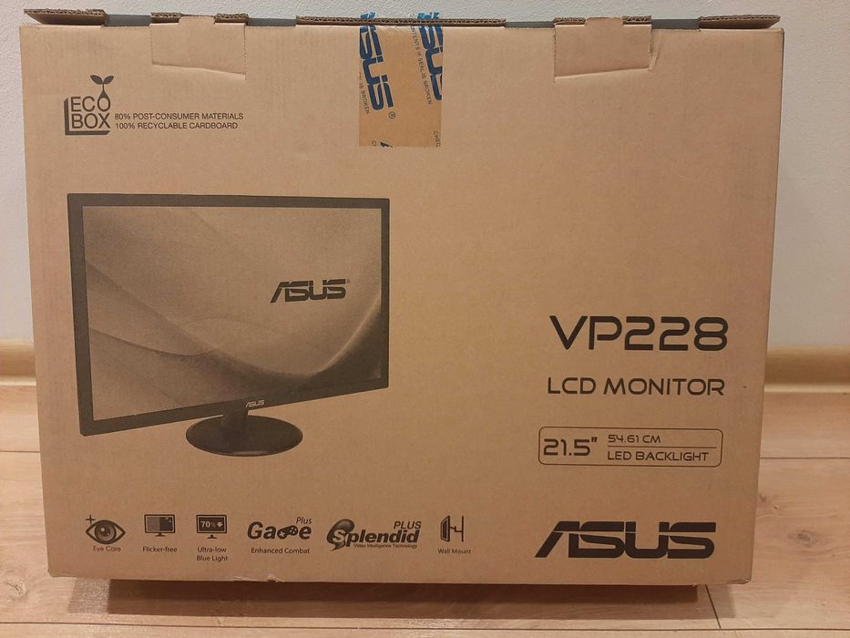 Monitor ASUS VP228DE, stan bardzo dobry, 21,5 cala