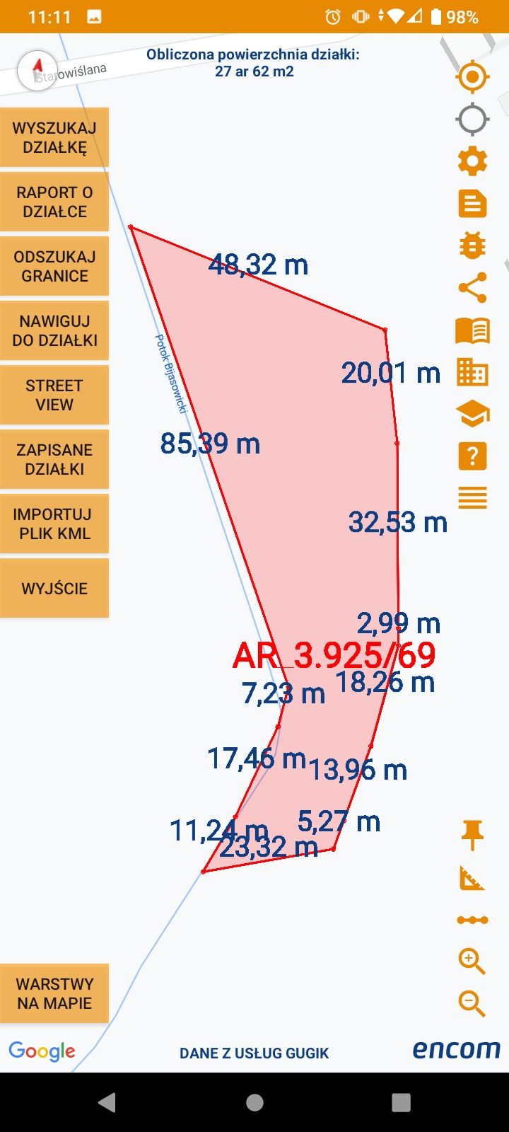 Sprzedam działkę, Bieruń ul. Starowiślana