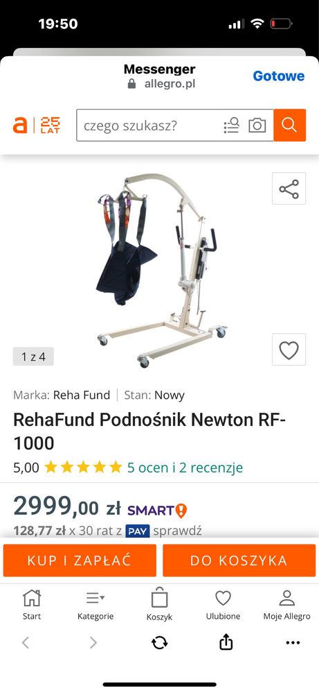 Podnośnik rehabilitacyjny
