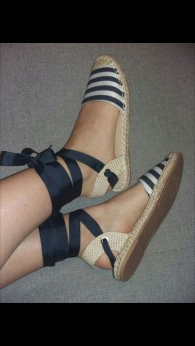 Wiązane espadryle DeeZee 39 NOWE