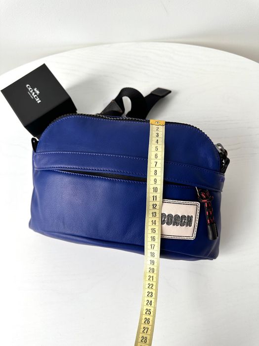 COACH Pacer Sport Pack Чоловіча шкіряна сумка бананка мужская сумочка