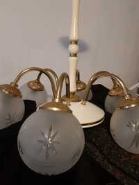Żyrandol złoty lampa sufitowa
