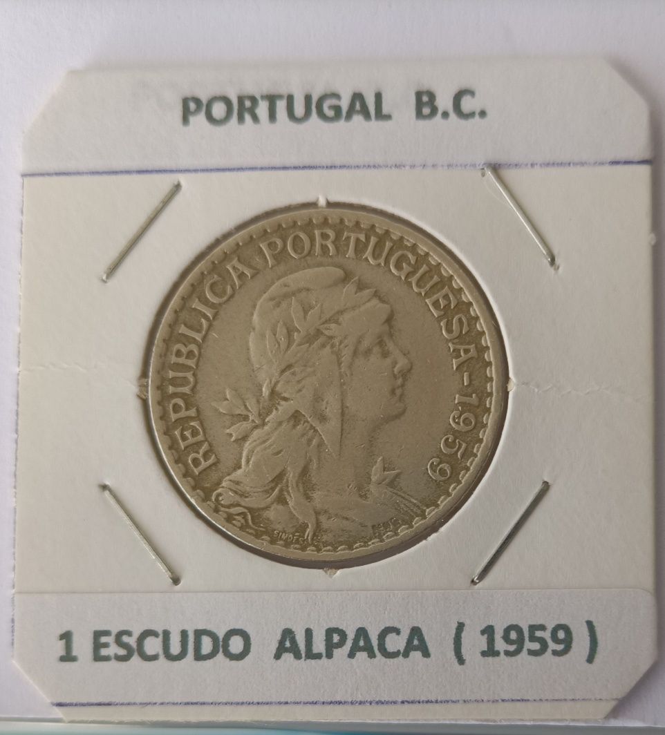 Moedas Da 2ª  República Portuguesa  « 1 Escudo Alpaca »