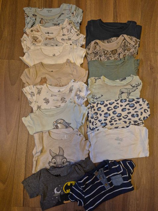 15szt.. body w rozmiarze 80 mega zestaw