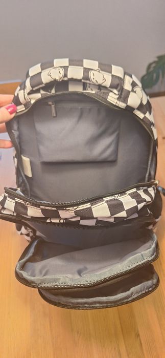 Nowy plecak szkolny młodzieżowy St. Right Chess Cats 3-komorowy 20L