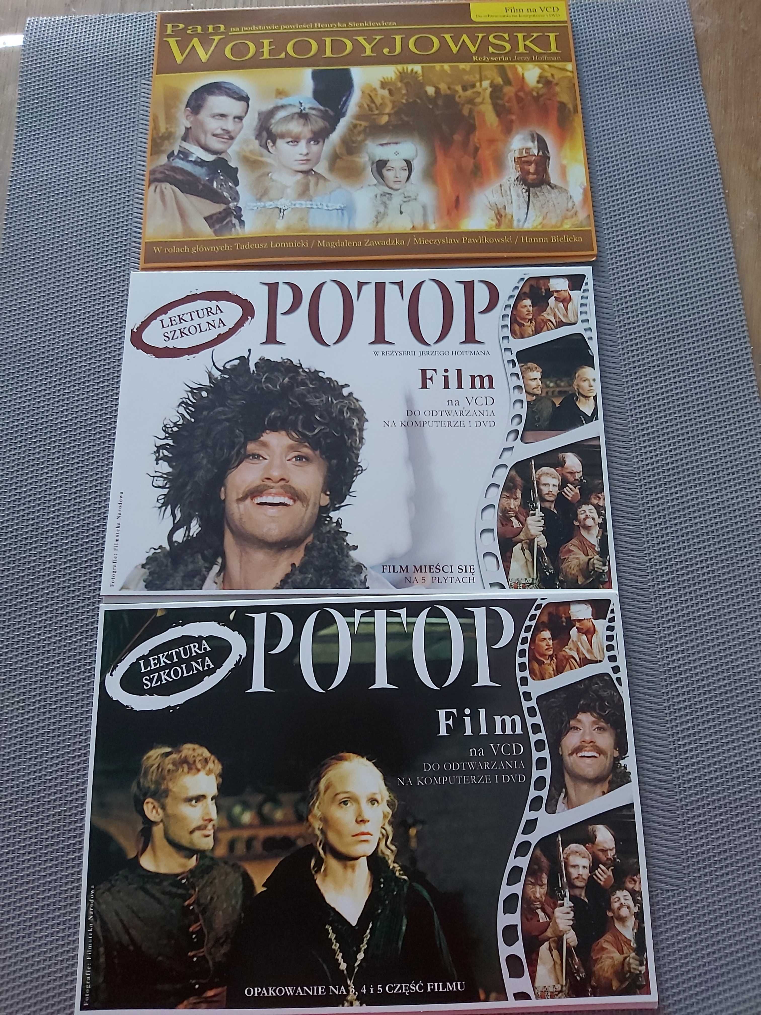 Filmy Potop i Pan Wołodyjowski VCD 8płyt