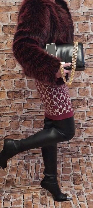 Futro Bonni Jacket w kolorze bordowym Marki Guess