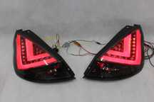 Lampy tył tylne FORD FIESTA MK7 12-16 HB Smoke LED BAR NEON TUNING !