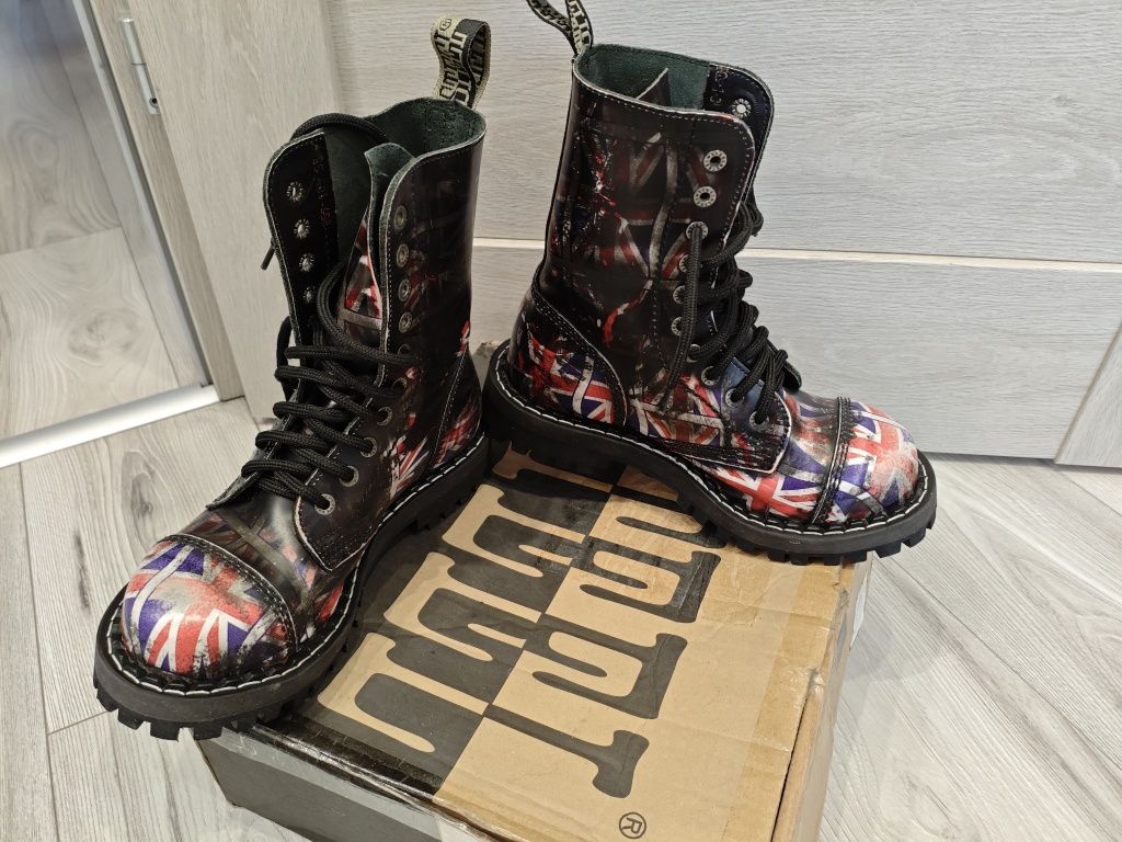 Buty Glany Steel flaga UK rozmiar 38