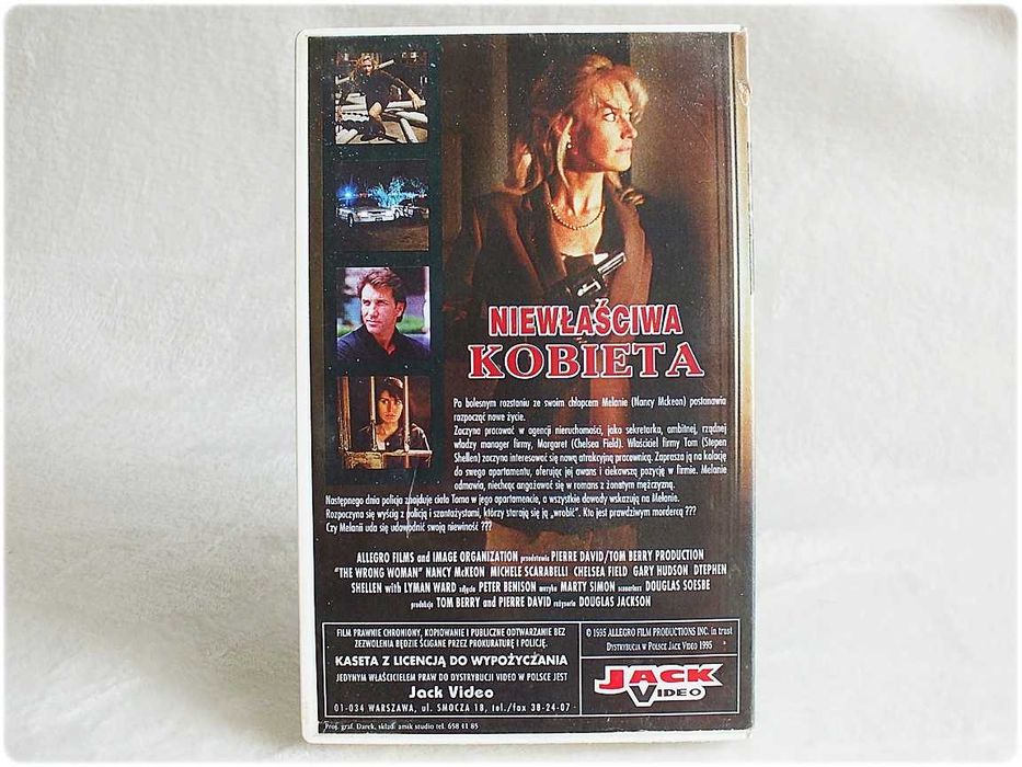 Kaseta VHS '' Niewłaściwa Kobieta '' Film na Video ORYGINAŁ