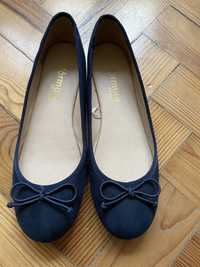 Sapatos Sabrinas Bailarinas 37 Azul