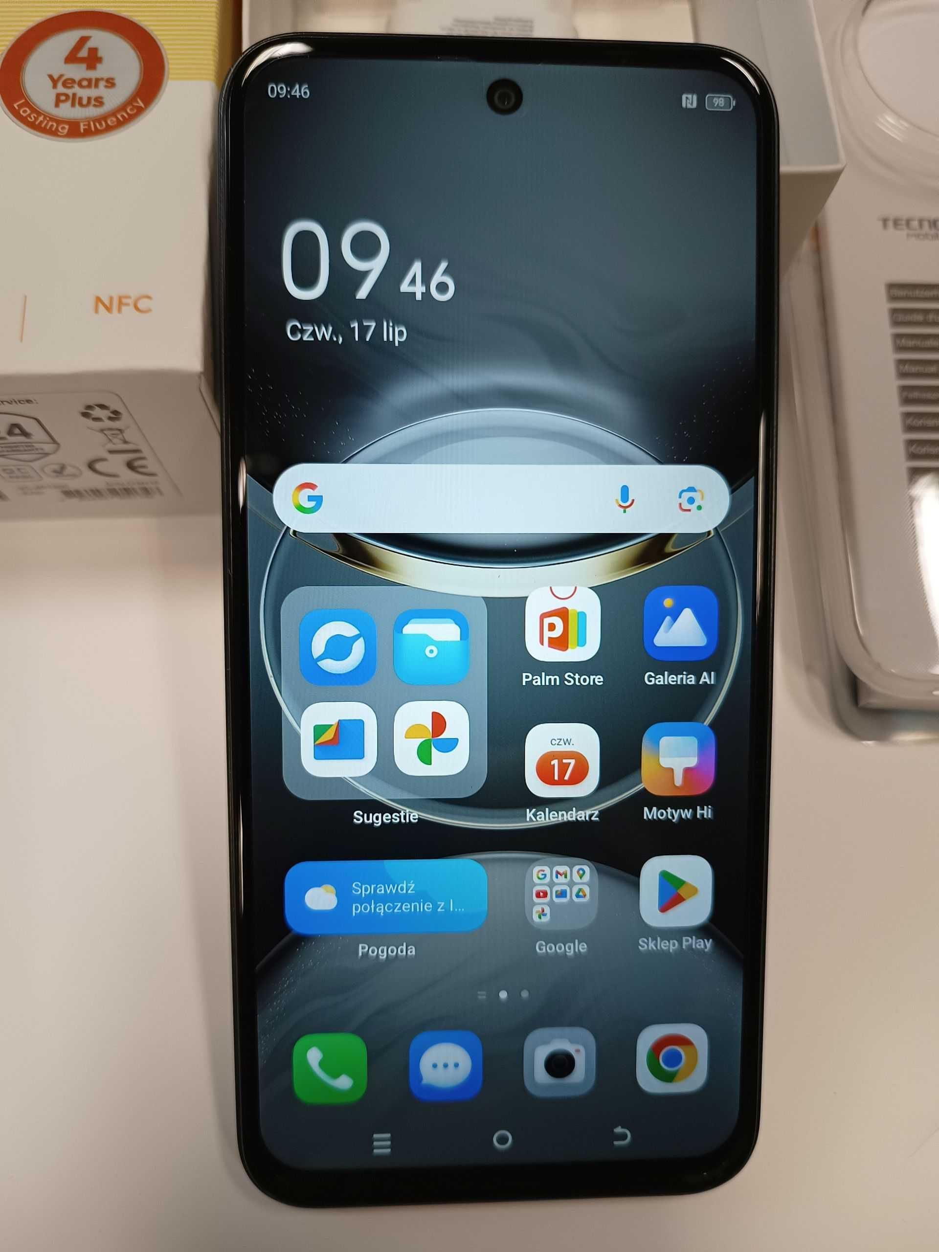 Smartfon Tecno Spark 30C 4/128GB Czarny