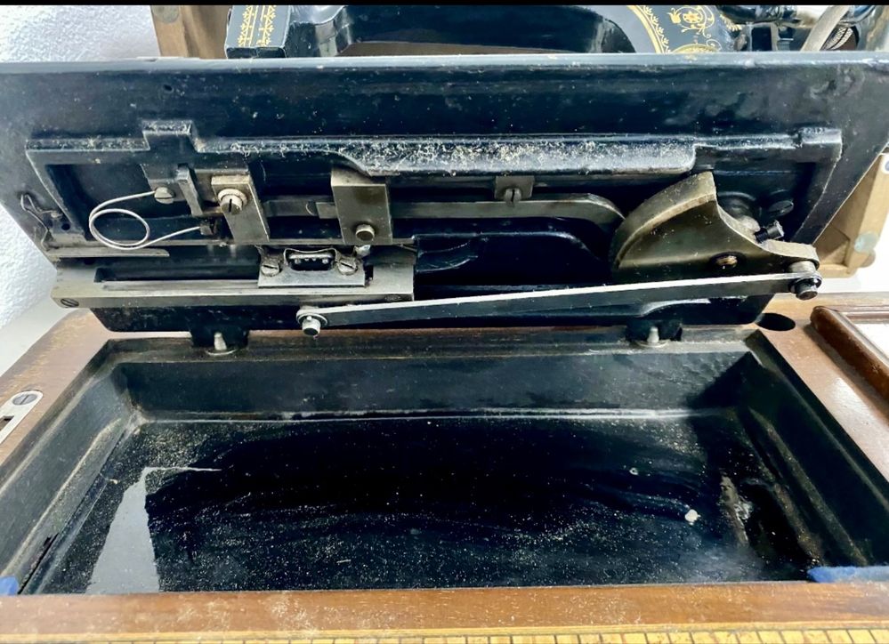 Antiga maquina de costura