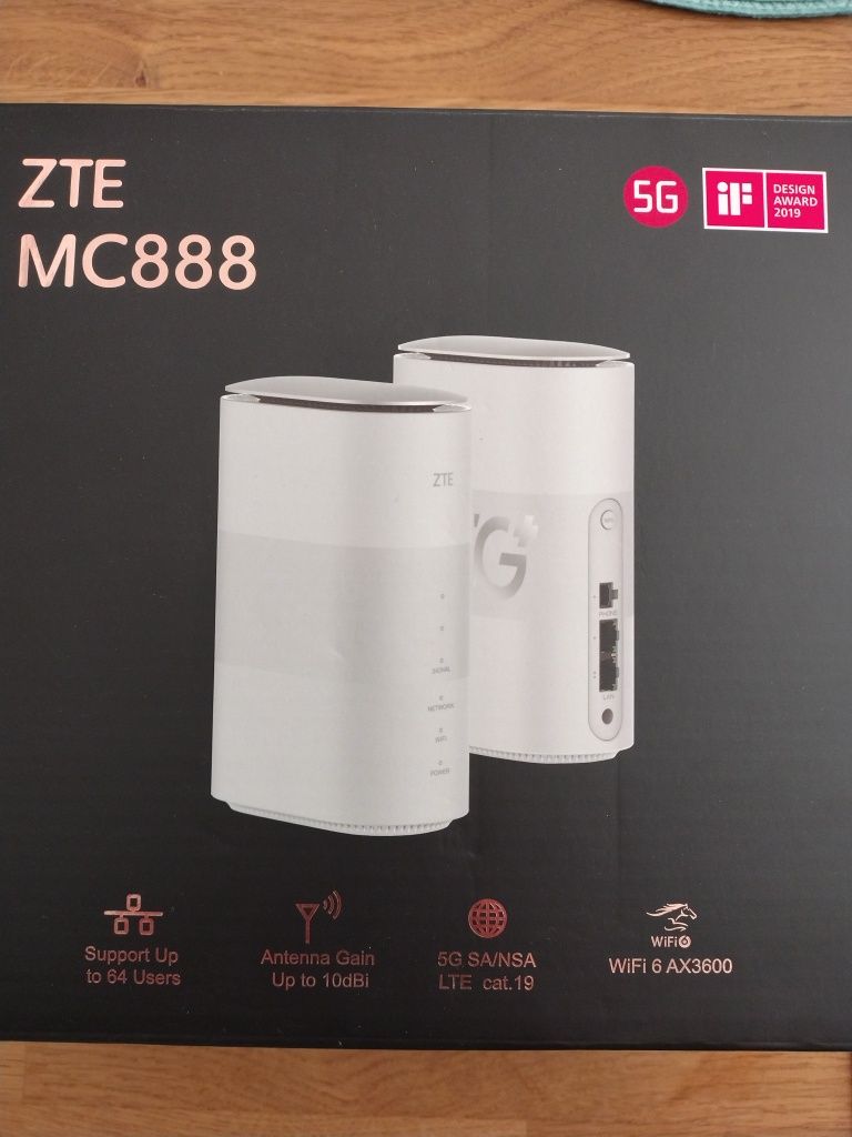 Router stacjonarny 5G LTE ZTE MC888