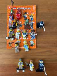 LEGO minifigures seria 4 - 11 figurek plus 3 podwójne