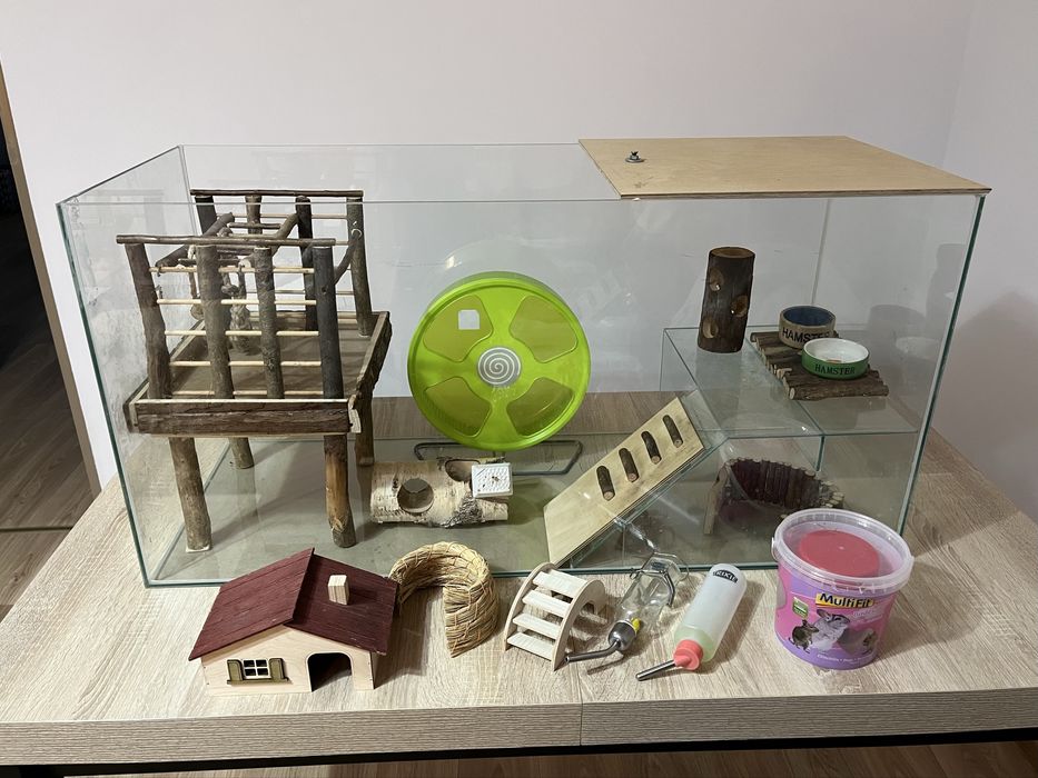 Akwarium Chomika Syryjskiego + akcesoria komplet