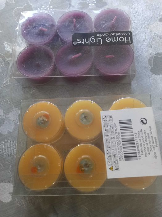 Velas pequenas redondas decorativas