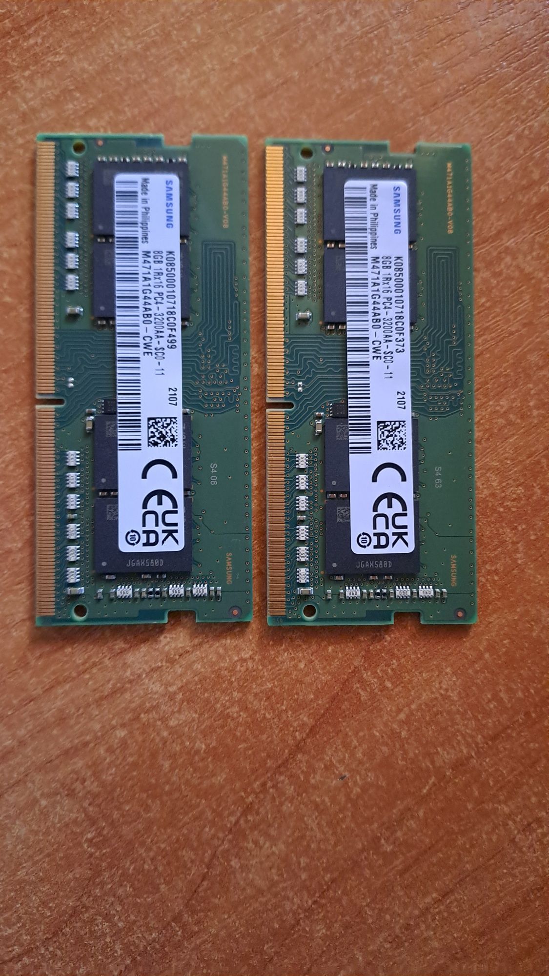 Оперативна пам'ять для ноутбука DDR4 16GB[8GB×2] 3200Mhz SAMSUNG