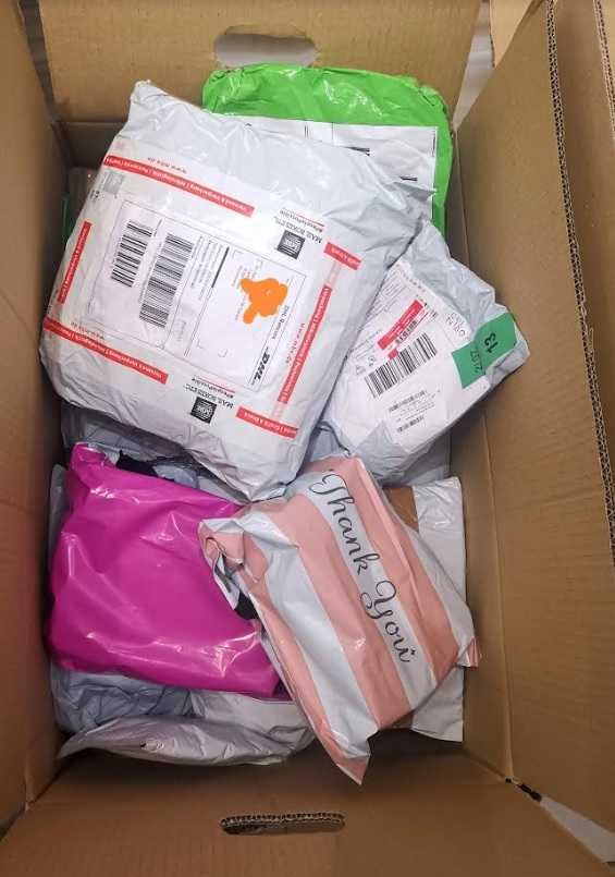 Box karton 7 szt. Nieodebrane paczki z Niemiec Amazon, Ebay